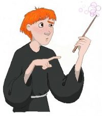 Ron’s wand is broken when the Ford Anglia crashes into the Whomping Willow Ron’s wand is broken when the Ford Anglia crashes into the Whomping Willow