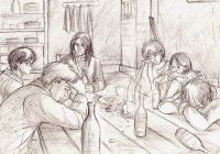 After a long night at 12 Grimmauld Place, a visit to Mr. Weasley in hospital After a long night at 12 Grimmauld Place, a visit to Mr. Weasley in hospital